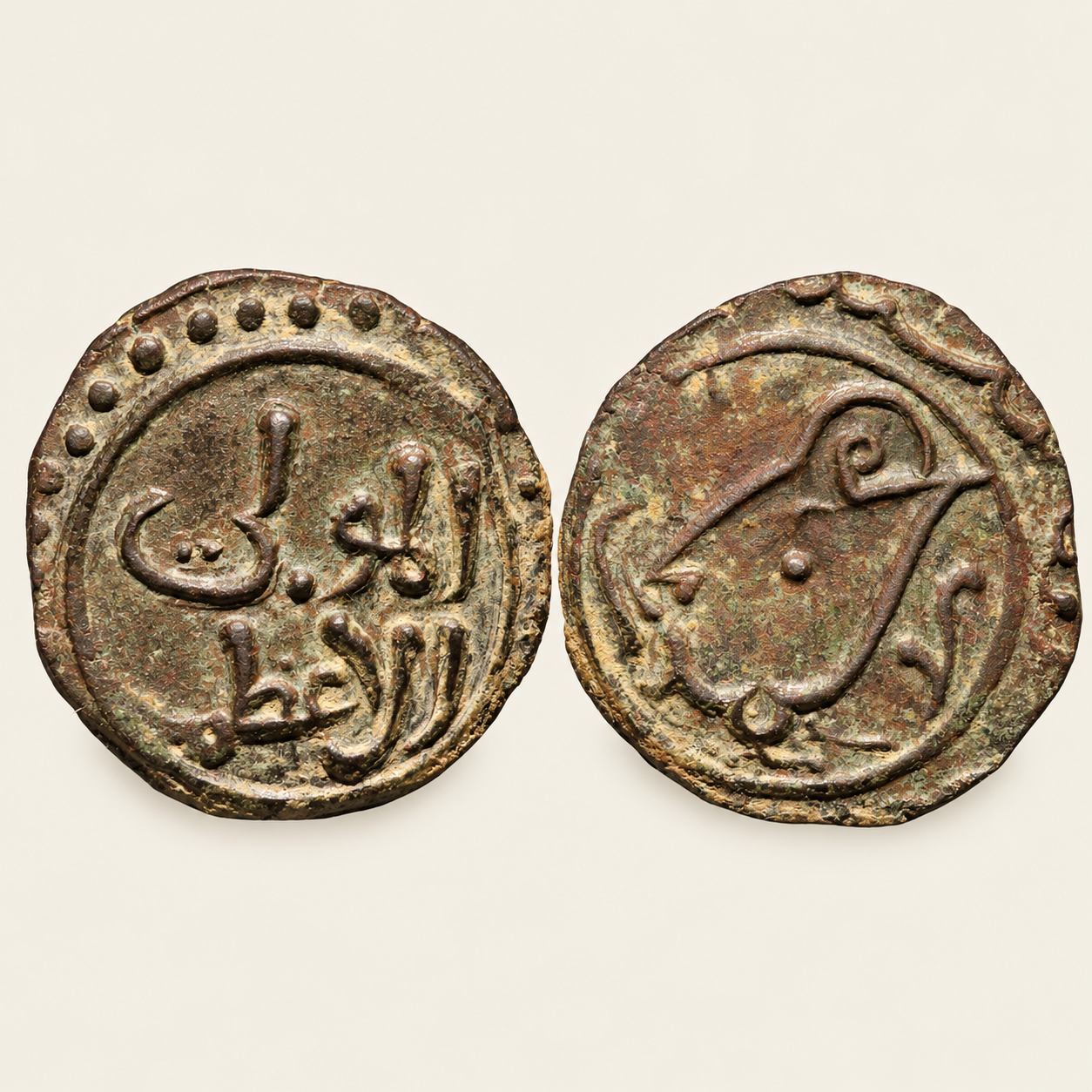 ASSASSINS AT ALAMUT (BATINID): Muhammad III (618-653AH). AE Fals, Date 653AH, 2.16gm, RR.